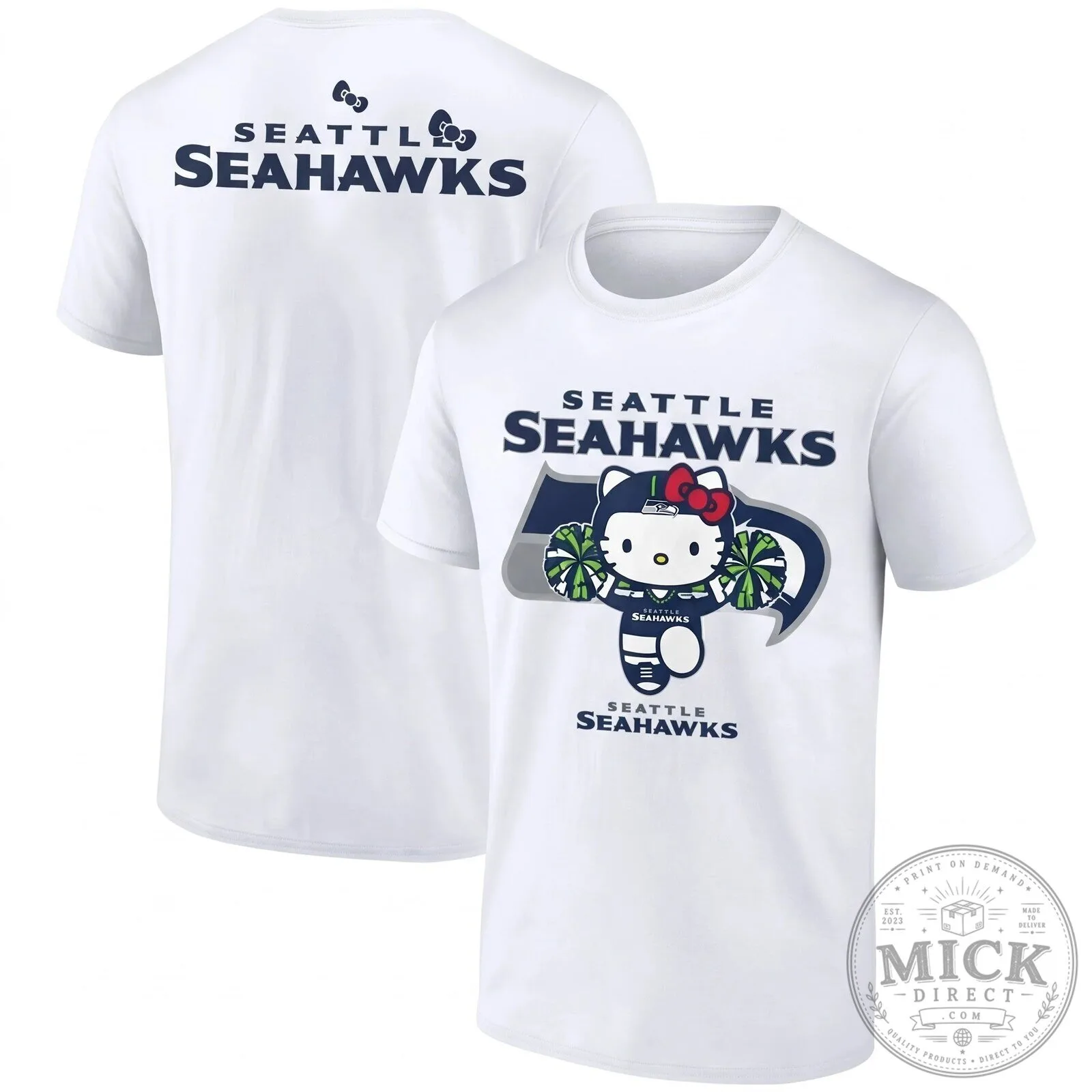 Hello Kitty NFL Fan T-Shirt for Seattle Seahawks Supporters 13 Hello Kitty NFL Fan T-Shirt for Seattle Seahawks Supporters