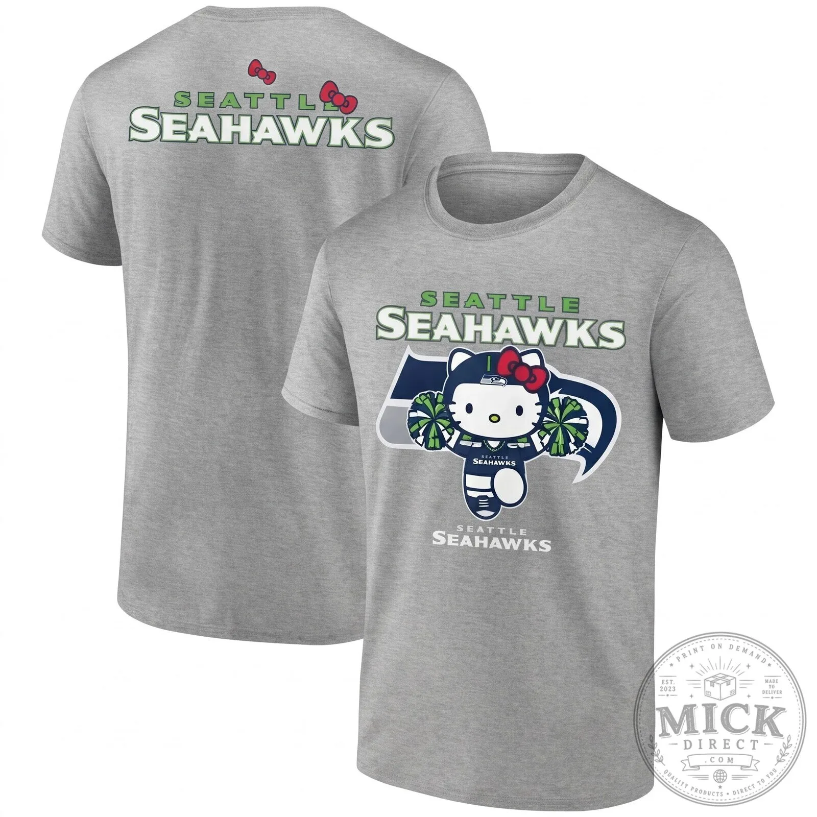 Hello Kitty NFL Fan T-Shirt for Seattle Seahawks Supporters 15 Hello Kitty NFL Fan T-Shirt for Seattle Seahawks Supporters