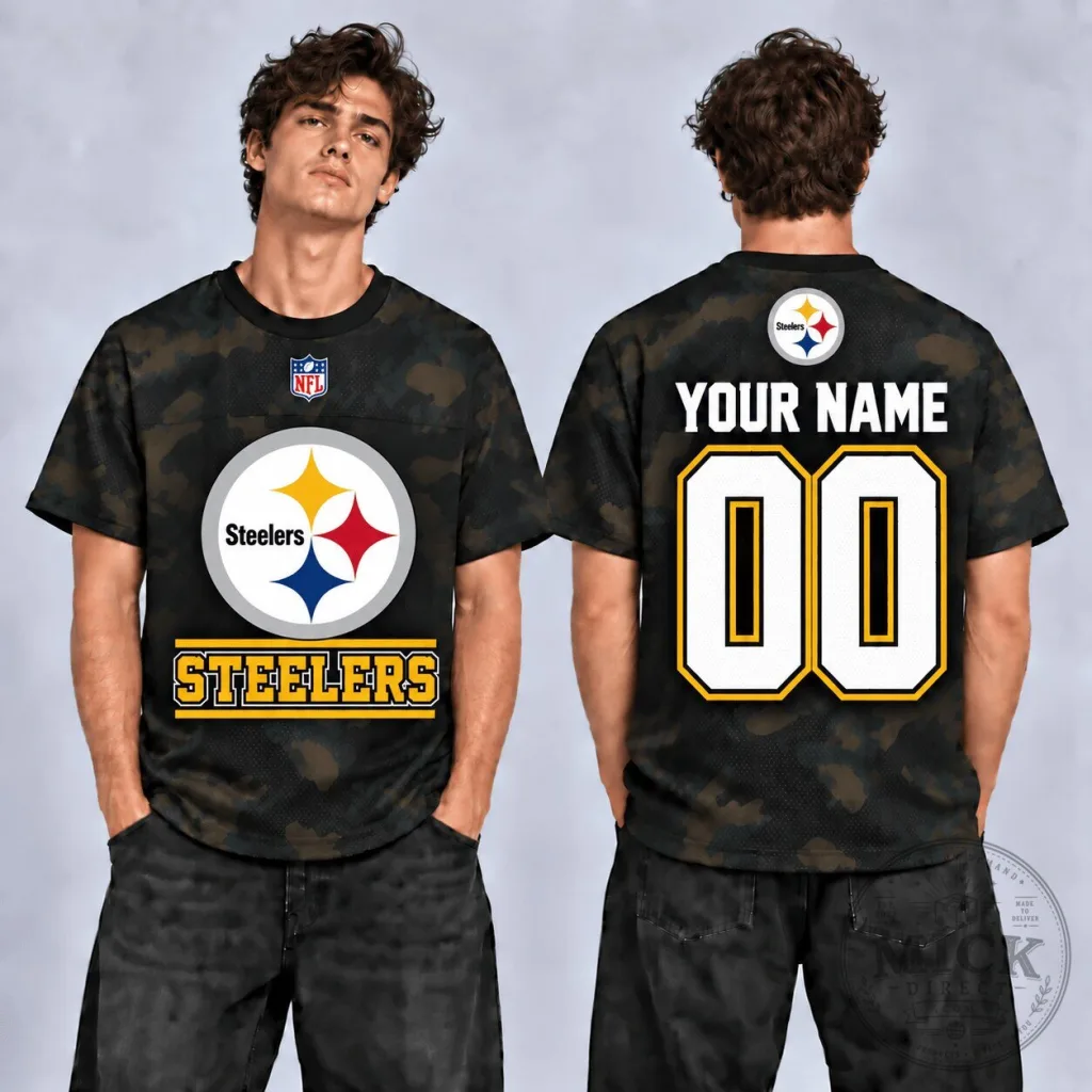 Pittsburgh Steelers Personalized Custom Name and Number Football Jersey
