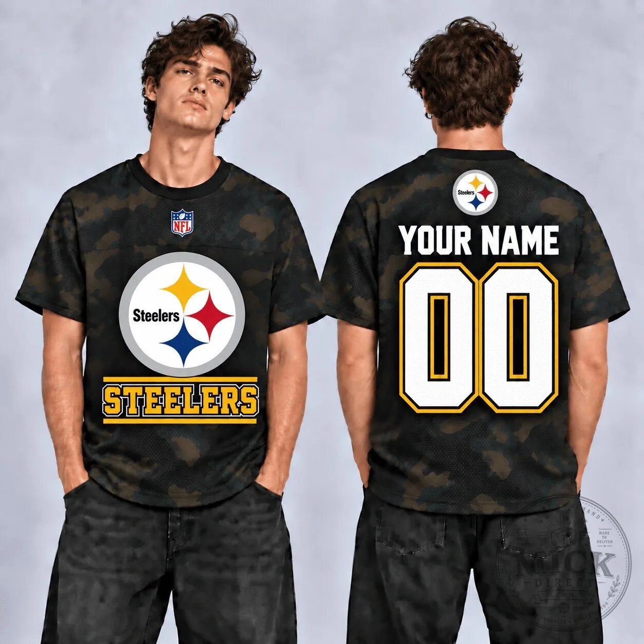 Pittsburgh Steelers Personalized Custom Name and Number Football Jersey 2 Pittsburgh Steelers Personalized Custom Name and Number Football Jersey
