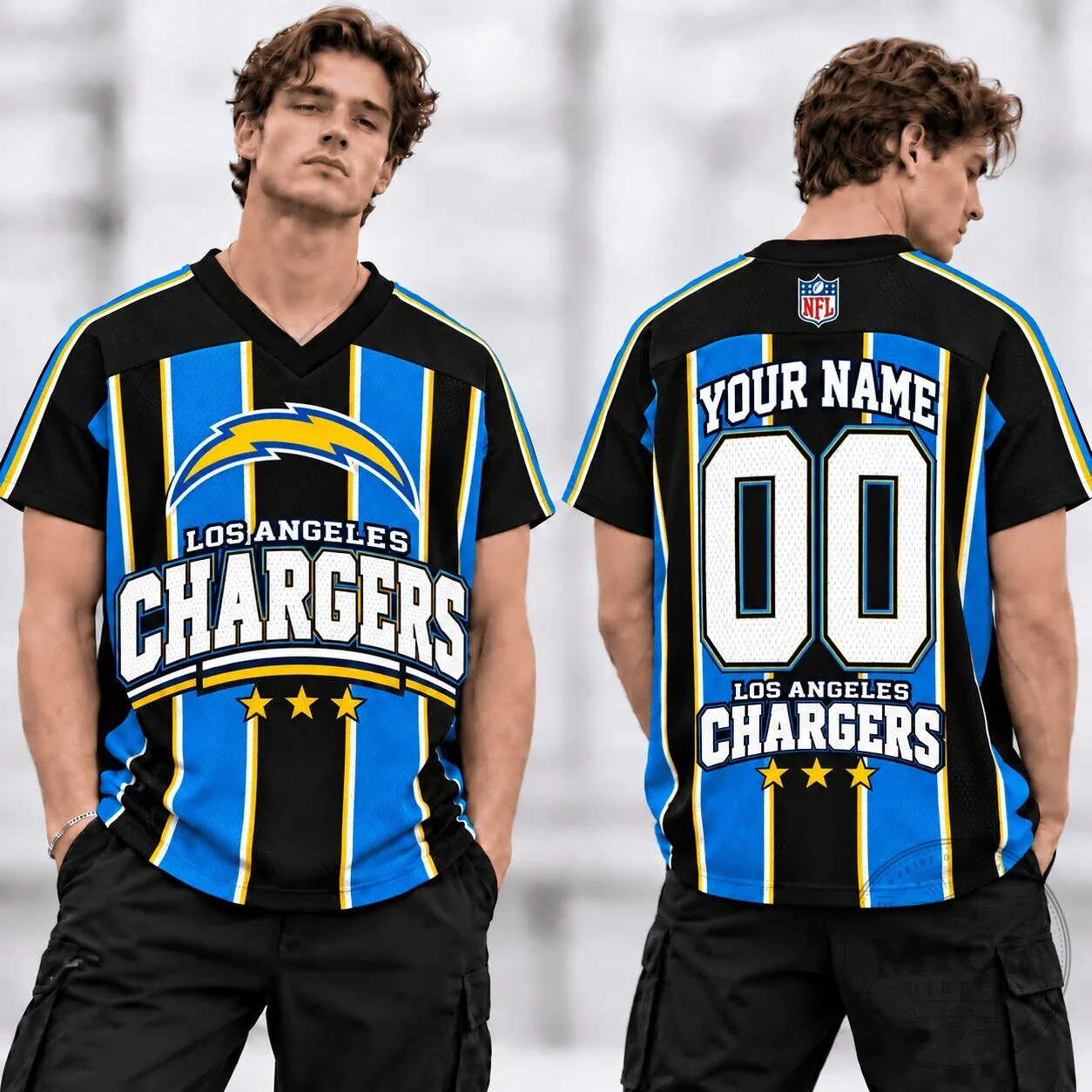 Los Angeles Chargers Personalized NFL Football Jersey