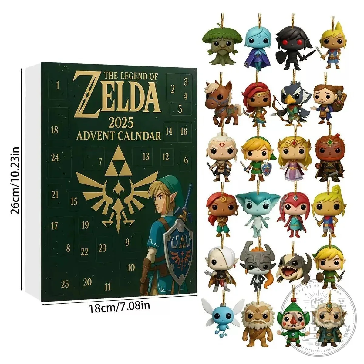 The Legend of Zelda 2025 Advent Calendar with 24 Surprise Mini Figures