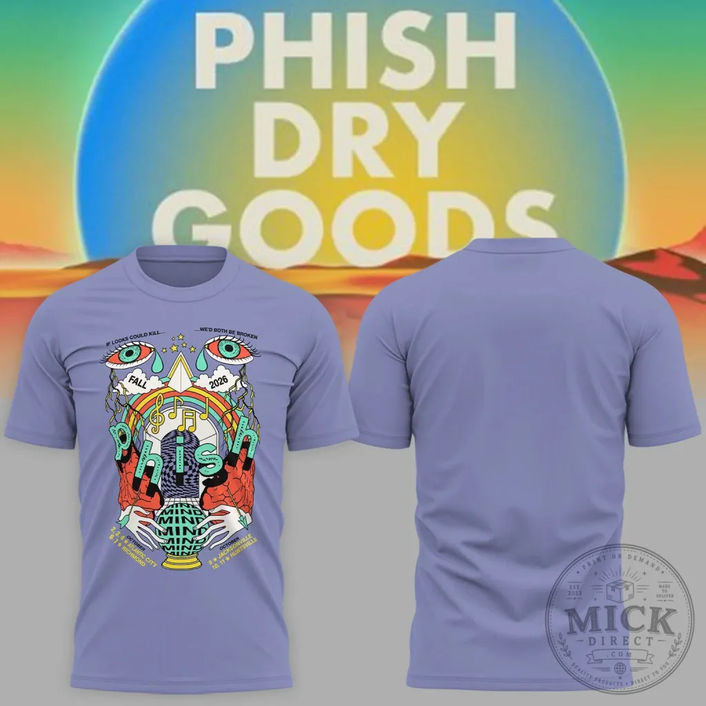 Phish Atlantic City 2026 Fall Tour Music Festival T-Shirt Phish Atlantic City 2026 Fall Tour Music Festival T-Shirt