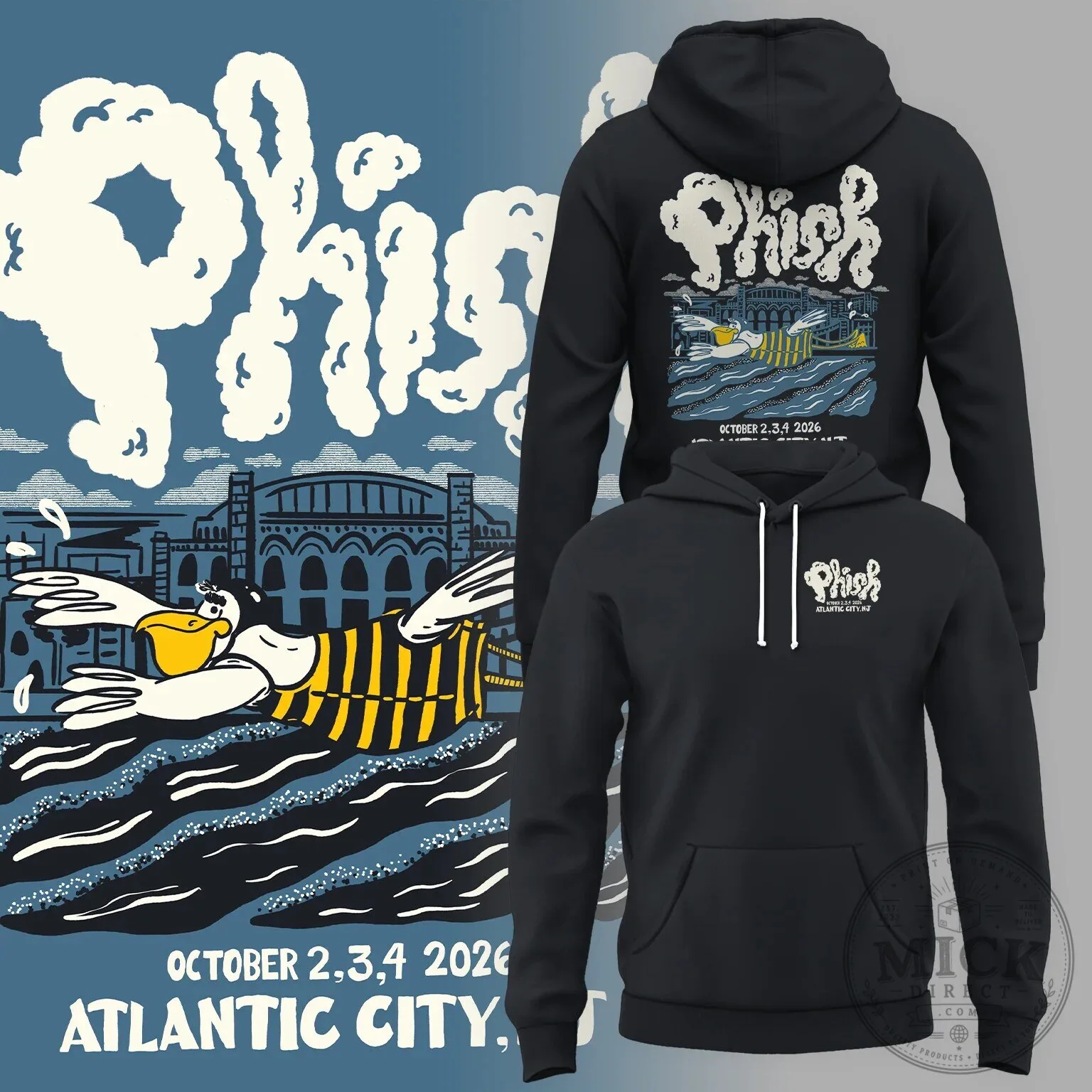 Phish Atlantic City Summer Tour 2026 Concert Dates Black Pullover Hoodie 5 Phish Atlantic City Summer Tour 2026 Concert Dates Black Pullover Hoodie