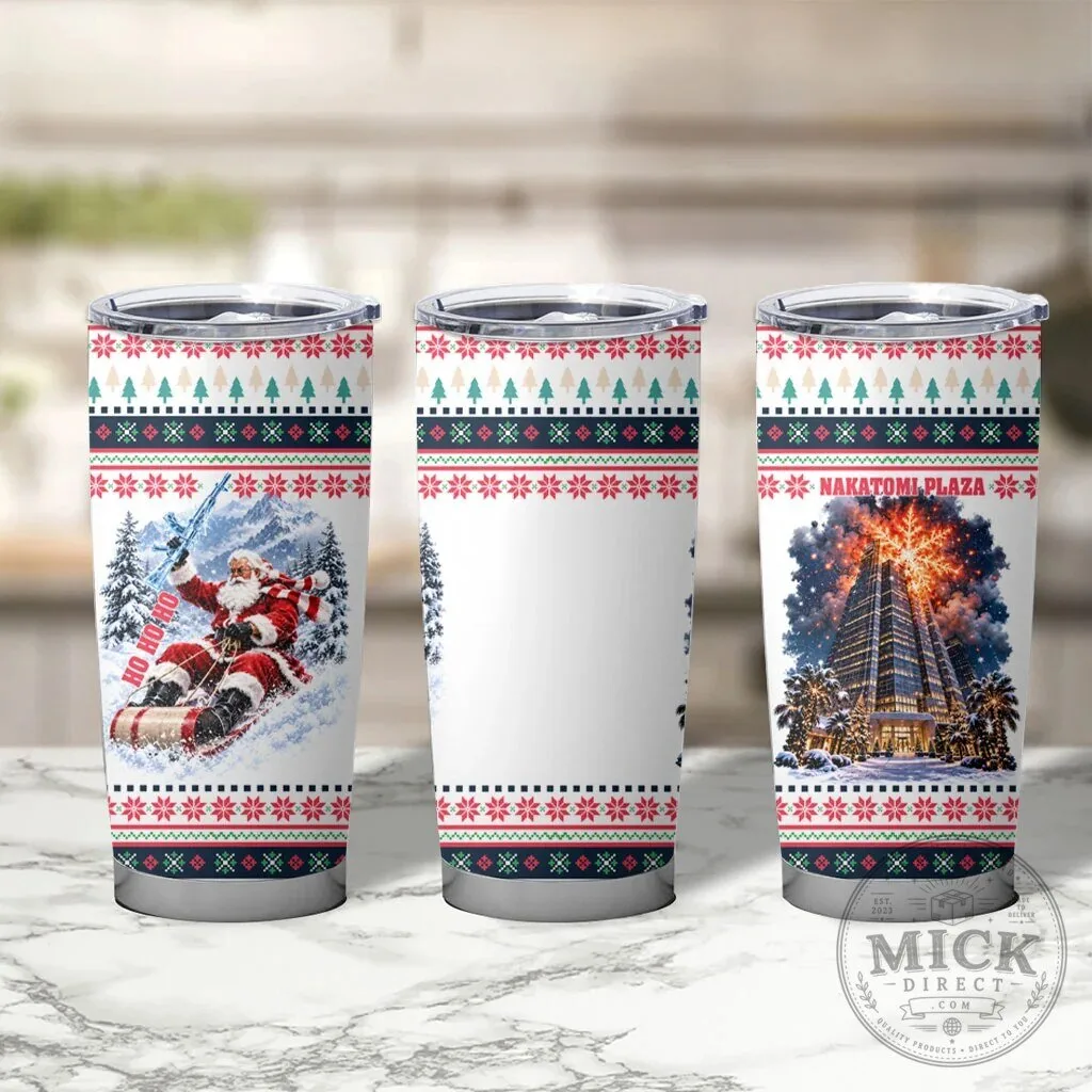 Christmas Nakatomi Plaza Santa Ho Ho Ho Explosion Ugly Sweater Tumbler 12 Christmas Nakatomi Plaza Santa Ho Ho Ho Explosion Ugly Sweater Tumbler
