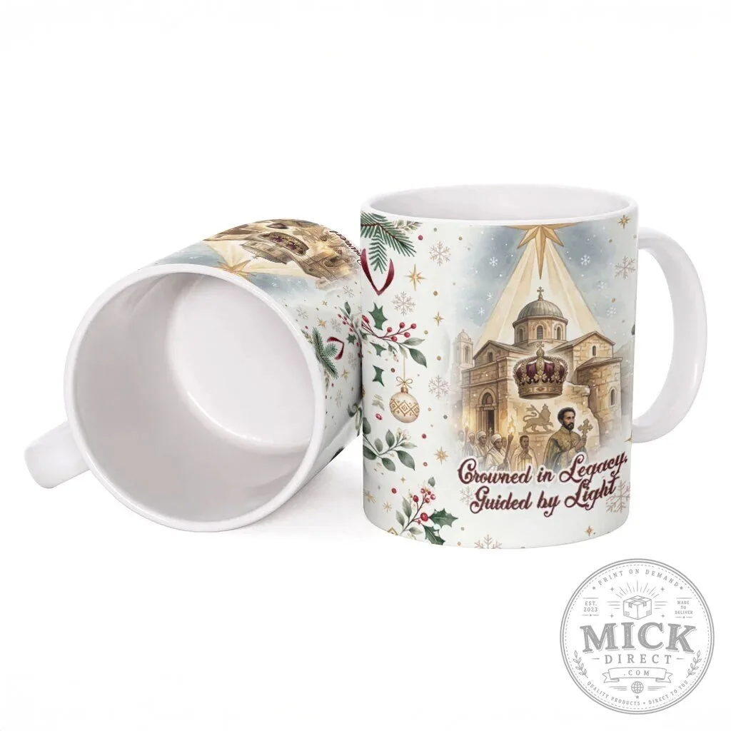 Haile Selassie Christmas Light Ethiopian Orthodox Ceramic Mug 9 Haile Selassie Christmas Light Ethiopian Orthodox Ceramic Mug