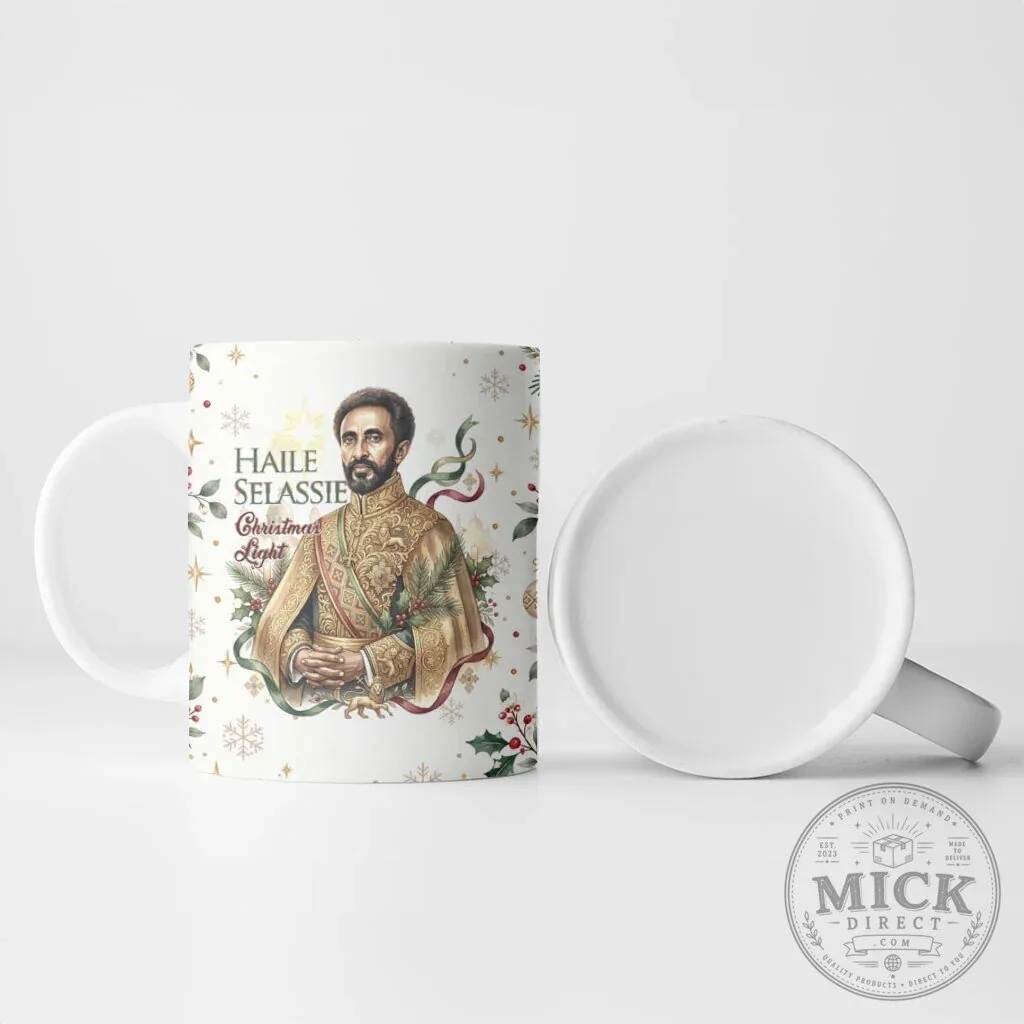 Haile Selassie Christmas Light Ethiopian Orthodox Ceramic Mug 10 Haile Selassie Christmas Light Ethiopian Orthodox Ceramic Mug