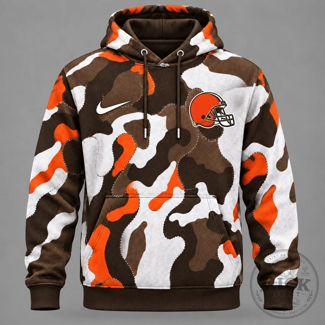 Cleveland Browns NFL Team Camouflage Performance Hoodie for Men
