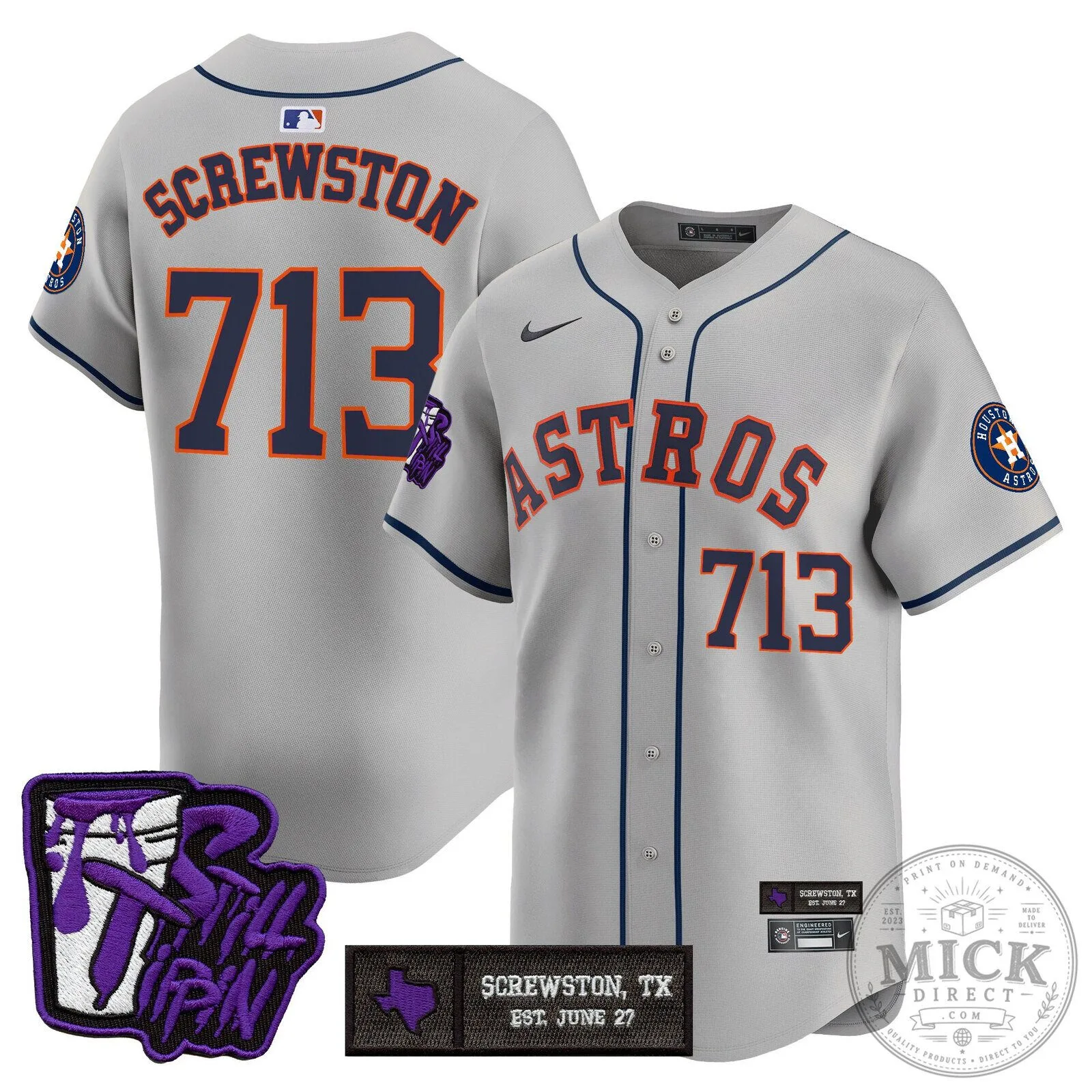 Houston Astros DJ Screw Still Tippin Orange Baseball Jersey 88 Houston Astros DJ Screw Still Tippin Orange Baseball Jersey