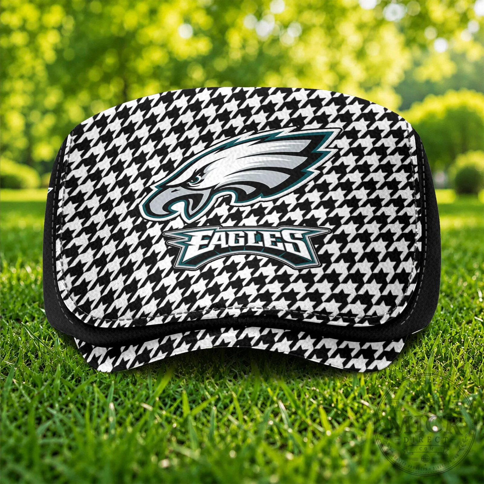 Philadelphia Eagles Houndstooth Pattern Flat Cap Hat 10 Philadelphia Eagles Houndstooth Pattern Flat Cap Hat