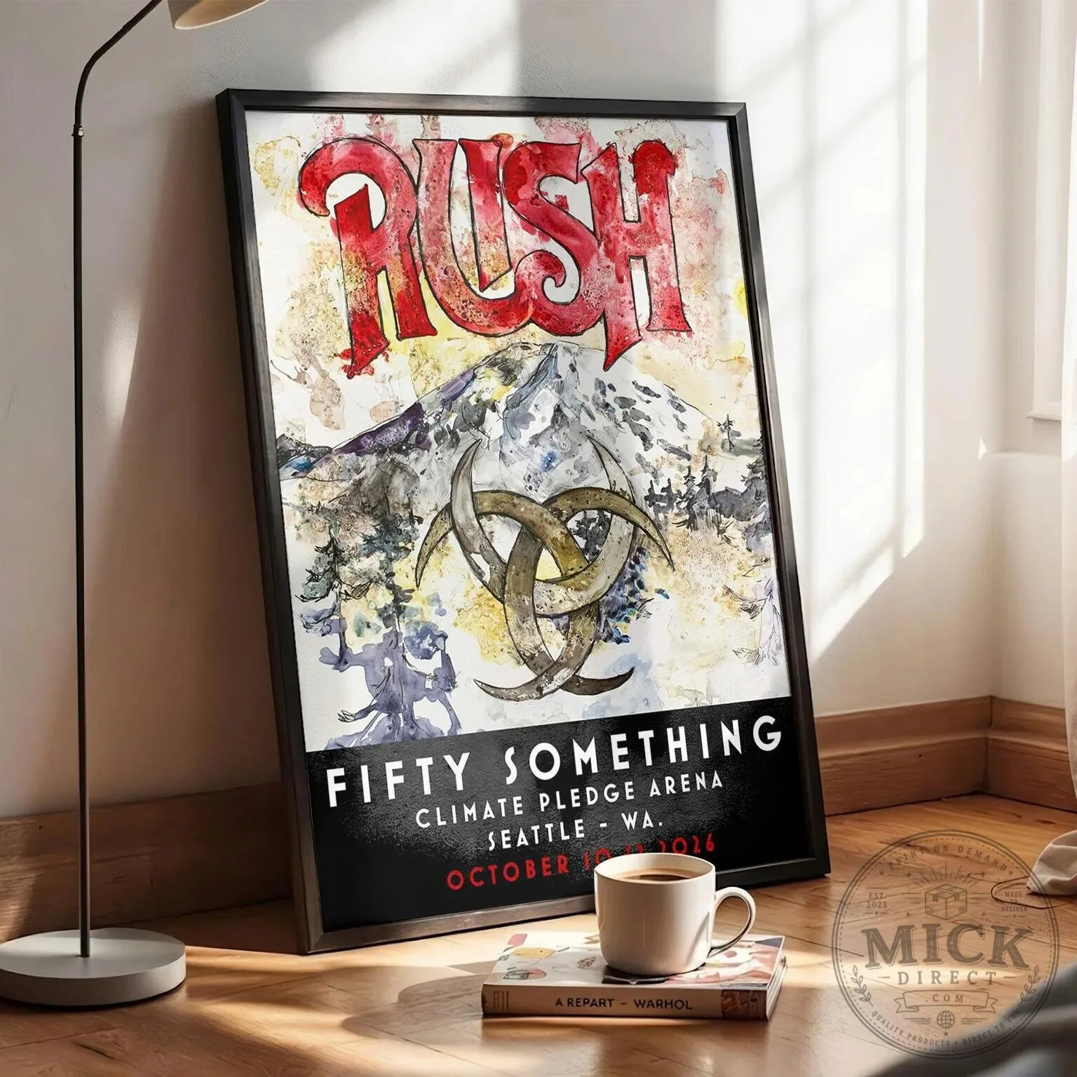 Rush Fifty Something Climate Pledge Arena Seattle 2026 Concert Tour Poster 5 Rush Fifty Something Climate Pledge Arena Seattle 2026 Concert Tour Poster
