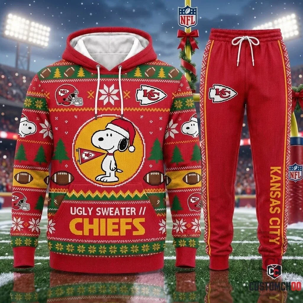 Kansas City Chiefs Grinch Christmas Football Fan Red Hoodie and Sweatpants Set 15 Kansas City Chiefs Grinch Christmas Football Fan Red Hoodie and Sweatpants Set