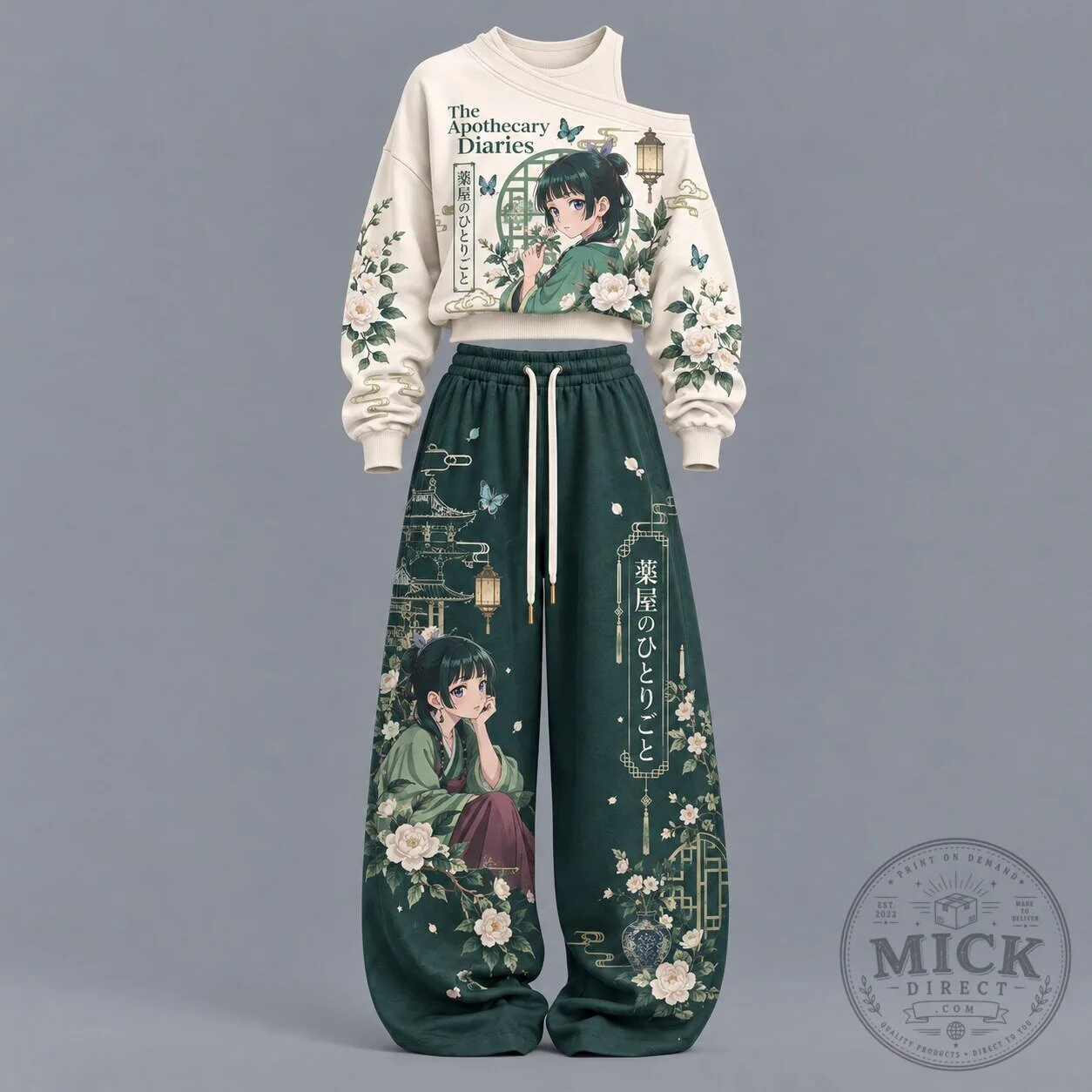 The Apothecary Diaries Maomao Anime Character Floral Women's Sweatshirt 2 The Apothecary Diaries Maomao Anime Character Floral Women's Sweatshirt