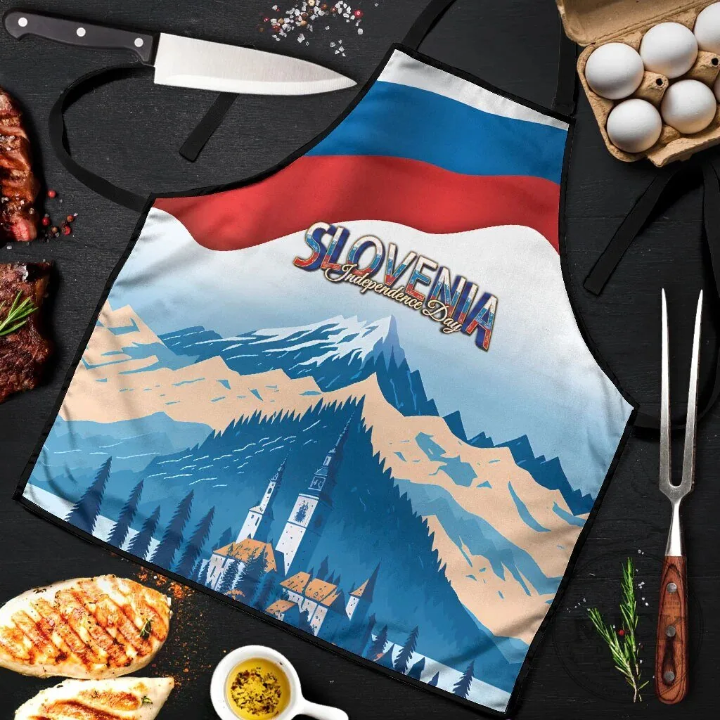 Slovenia Independence Day Lake Bled Julian Alps Landscape Apron 7 Slovenia Independence Day Lake Bled Julian Alps Landscape Apron