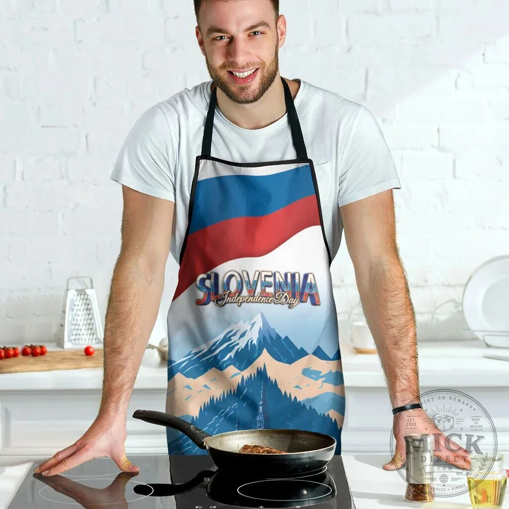 Slovenia Independence Day Lake Bled Julian Alps Landscape Apron 10 Slovenia Independence Day Lake Bled Julian Alps Landscape Apron