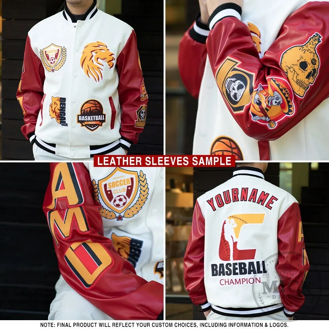 Custom Florida Orange Blossom Cream Gold Navy Varsity Letterman Jacket 9 Custom Florida Orange Blossom Cream Gold Navy Varsity Letterman Jacket