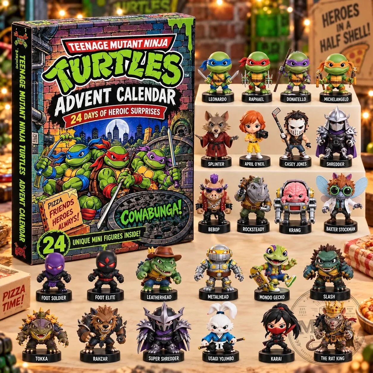 Teenage Mutant Ninja Turtles 24-Day Advent Calendar with Mini Figures