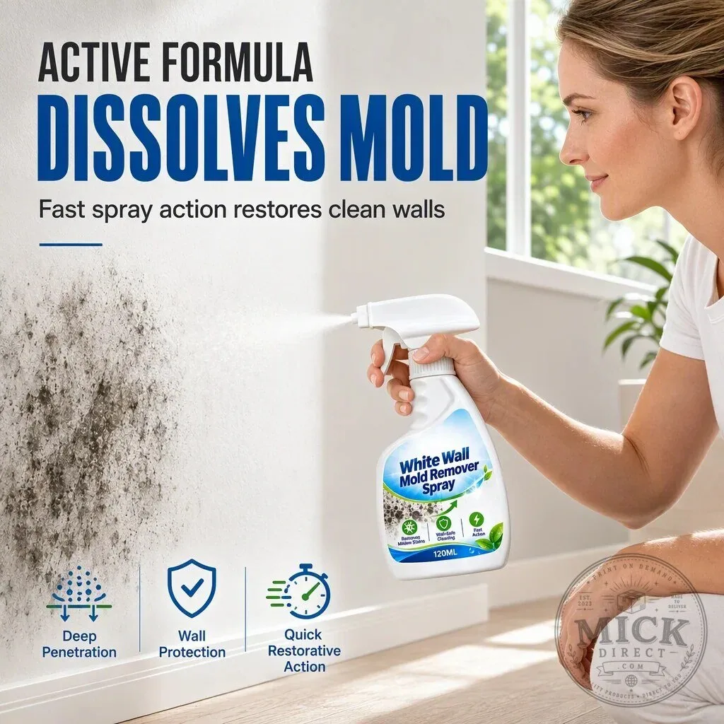 White Wall Mold Remover Spray for Deep Penetration and Quick Restorative Action