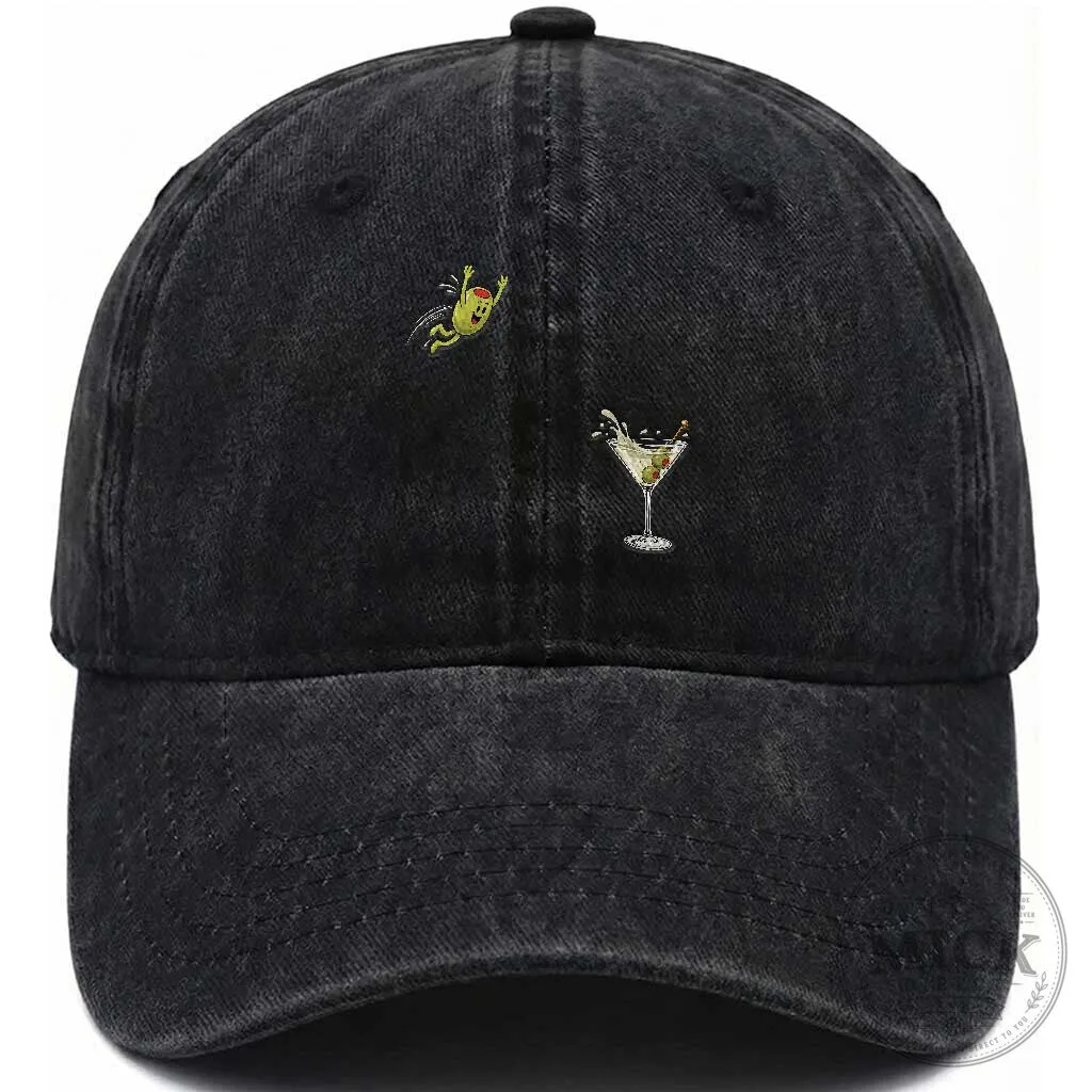 Funny Dirty Martini Dive Cocktail Drinker Embroidered Washed Cotton Baseball Cap 5 Funny Dirty Martini Dive Cocktail Drinker Embroidered Washed Cotton Baseball Cap