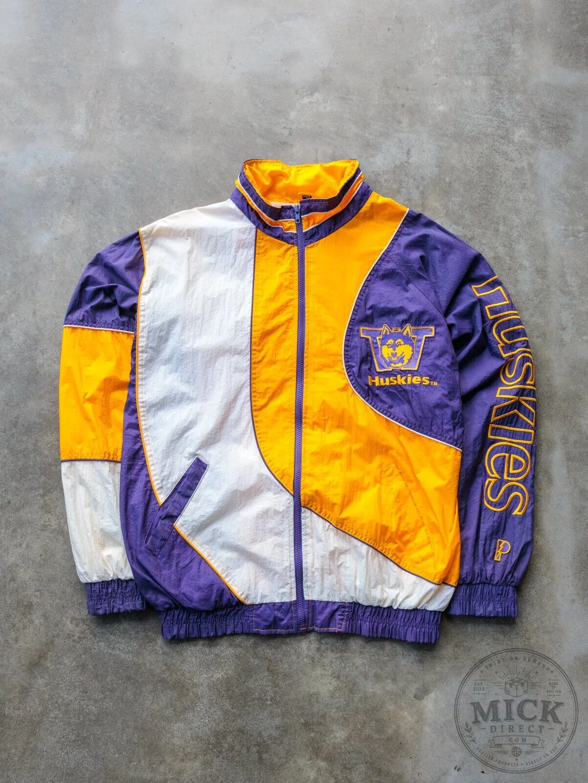 Vintage 90s Pro Player Washington Huskies NCAA College Jacket 2 Vintage 90s Pro Player Washington Huskies NCAA College Jacket