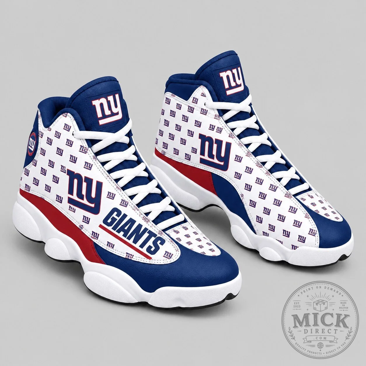 New York Giants Pattern High Top Sneakers