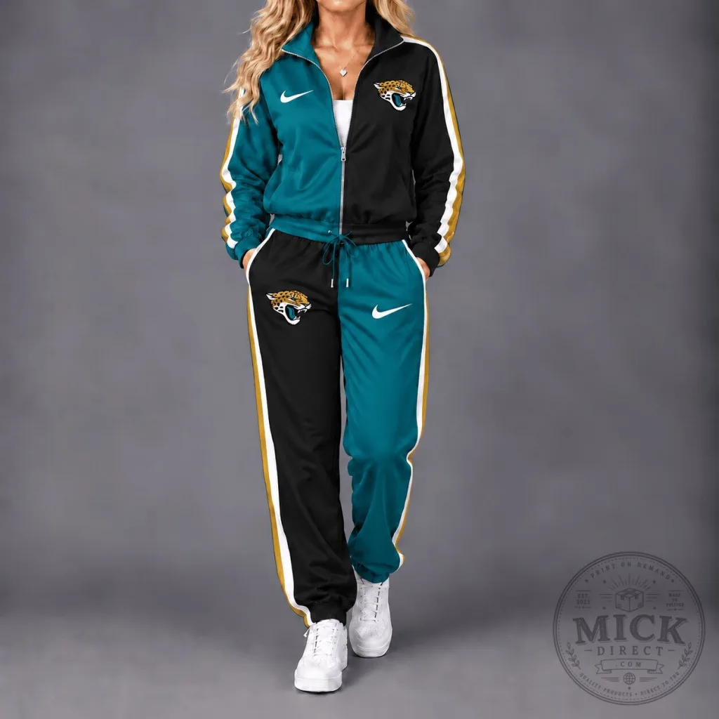 Jacksonville Jaguars NFL Team Pride Black And Teal Zip-Up Tracksuit Hoodie Jacksonville Jaguars NFL Team Pride Black And Teal Zip-Up Tracksuit Hoodie