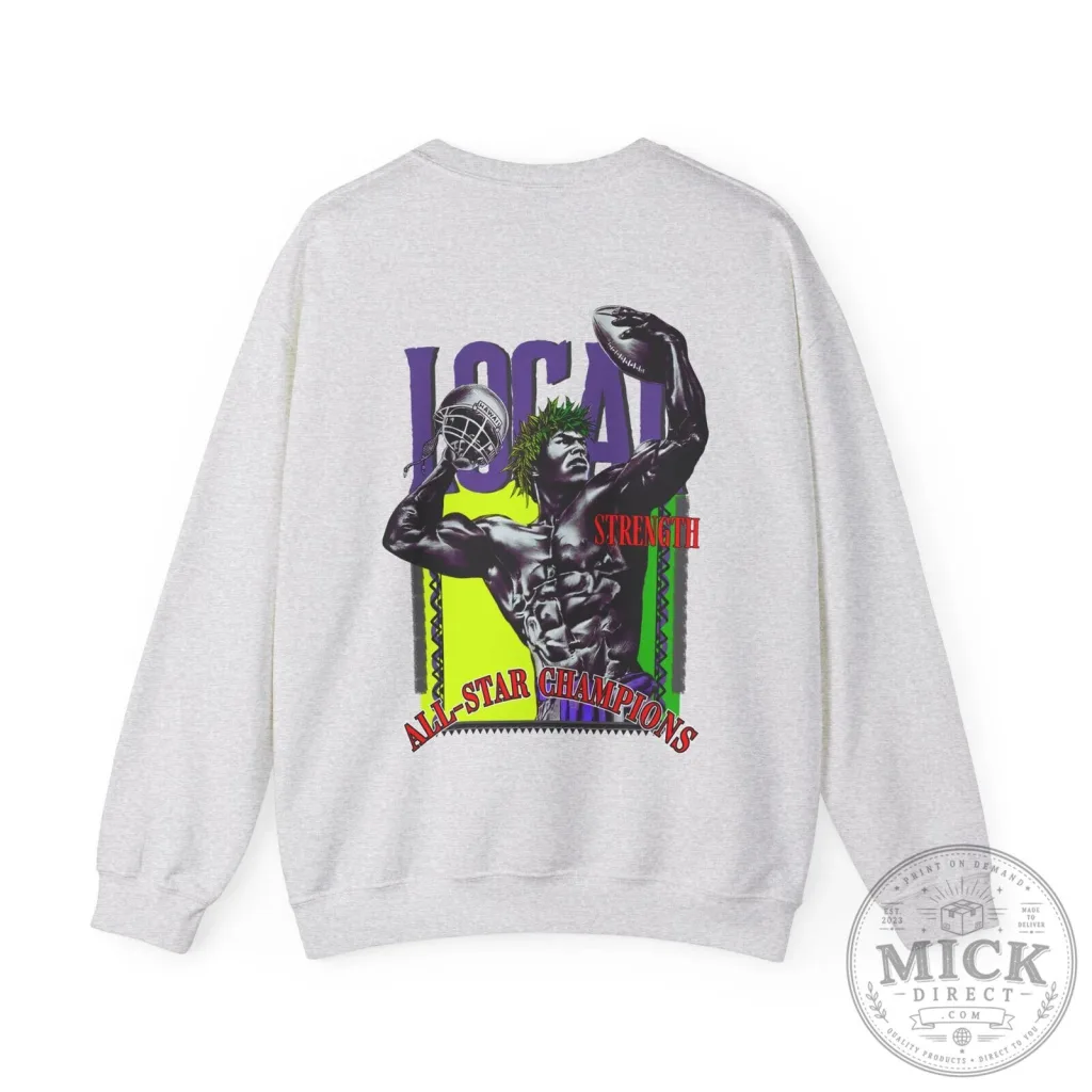 Hawaiian Strength Local Strength All-Star Champions Vintage Football Sweatshirt Hawaiian Strength Local Strength All-Star Champions Vintage Football Sweatshirt