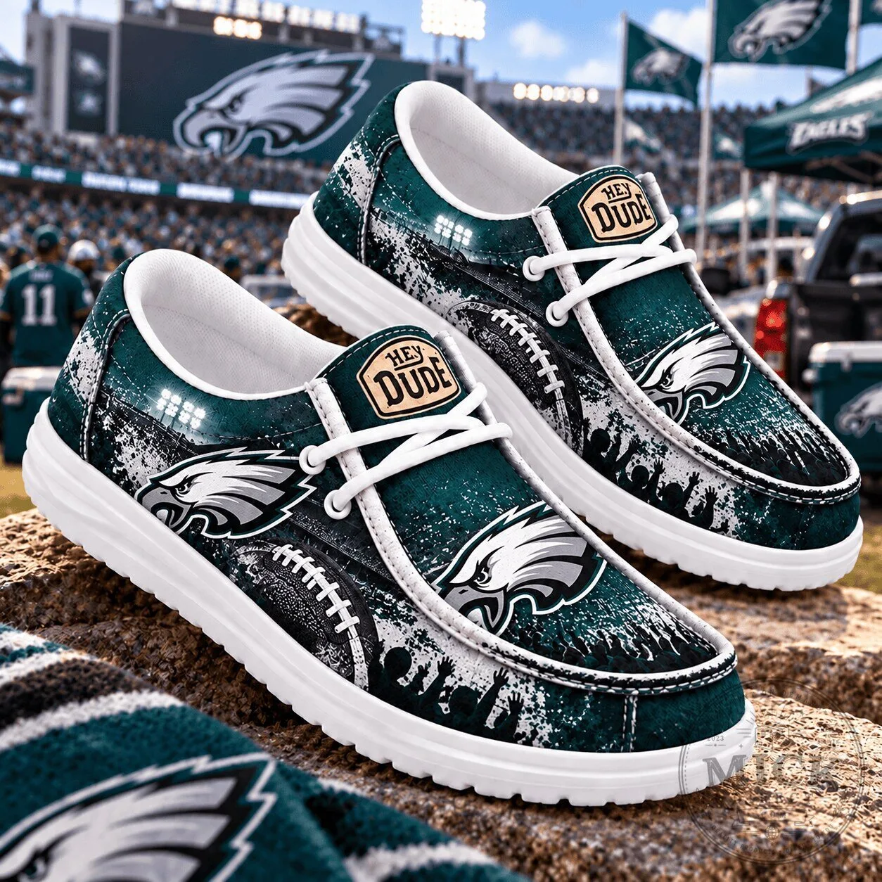 Philadelphia Eagles National Football League Team Spirit Loafer Shoes